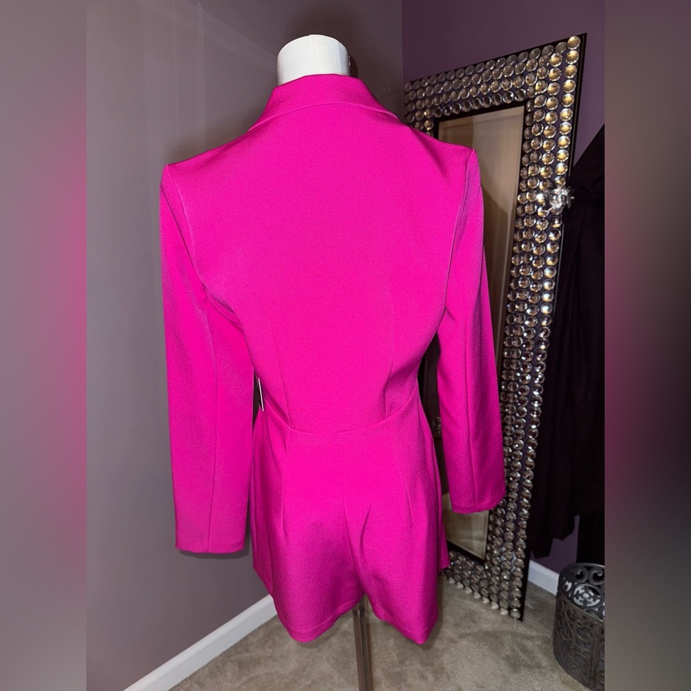 NWT - Express Pink Women's Blazer Romper - Picture 3 of 9